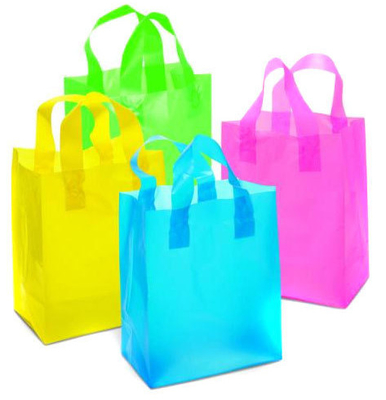Plastikowe torby wielokrotnego użytku z pętelką Druk offsetowy Wklęsłodruk